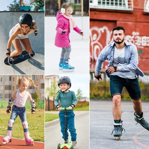 Vista 6 de Protección para muñeca, BOSONER Protecciones para muñeca para patinaje sobre ruedas, patinaje en patines, abrazadera protectora para muñeca
