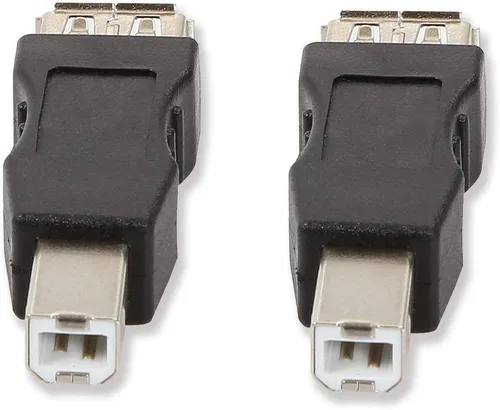 Vista 5 de ELECTOP Paquete de 2 adaptadores USB 2.0 A hembra a USB B para impresión macho
