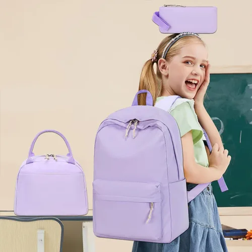 Vista 48 de Bluboon Juego de mochila para adolescentes, mochila escolar para niñas, lonchera y lápices, bolsas para estudiantes, 3 en 1