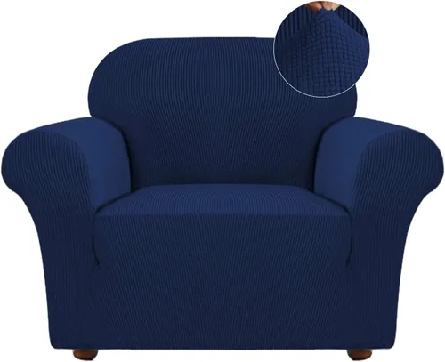 Vista 14 de Turquoize Funda elástica para silla reclinable, funda para sofá reclinable, funda de sofá de 1 pieza con bolsillo lateral, funda protectora