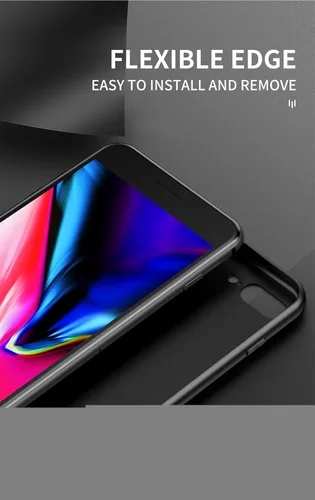 Vista 5 de Funda compatible con Vivo S1 4G 1907, combinación de 3 capas (panel trasero de vidrio de policarbonato+silicona TPU) anticaída, color negro