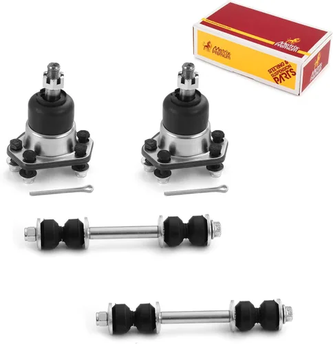 Vista 241 de Metrix Premium Chassis Parts - Juego de 4 piezas de articulación de rótula superior y barra estabilizadora delantera para Ford Ranger RWD 1998-2011