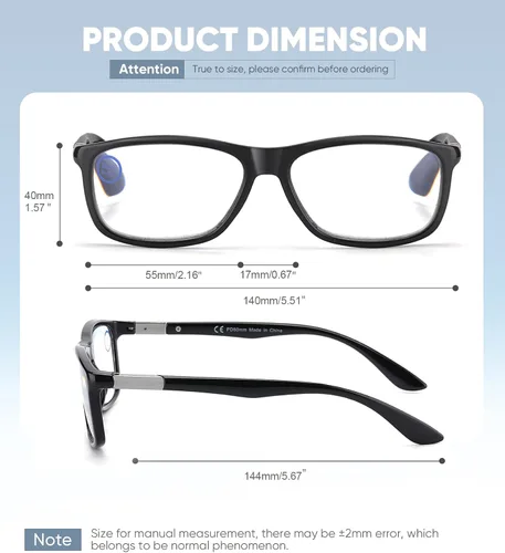 Vista 5 de Missfive Paquete de 2 lentes de lectura progresivos multienfoque con bisagra de resorte de metal flexible de alta calidad, lectores multifocales