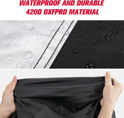 Vista 6 de KEMIMOTO Funda UTV de 2 plazas compatible con Polaris RZR Ranger General Can-Am Commander Maverick Defender Kawasaki Mule, impermeable, resistente