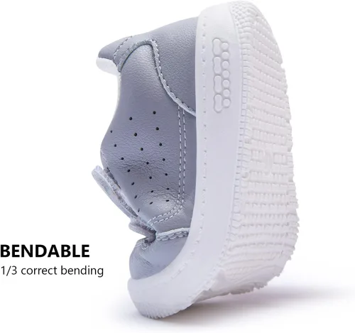 Vista 7 de BMCiTYBM Zapatos de bebé para niños y niñas, primeros zapatos para caminar, zapatos para caminar para niños pequeños, zapatillas ligeras
