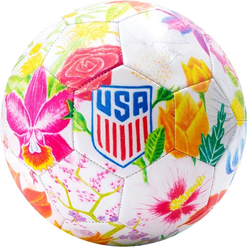 Vista 7 de Icon Sports Balón de fútbol con licencia oficial de la Federación de Fútbol de los Estados Unidos, USSF149BL, color blanco, talla 5