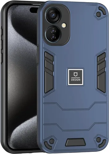 Vista 397 de Funda compatible con Redmi A1, compatible con Redmi A2 2 en 1 [PC dura + TPU], funda de teléfono negra