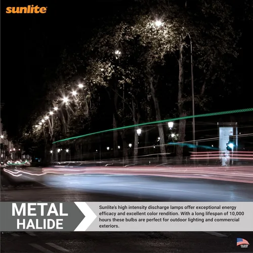 Vista 4 de Sunlite Lámpara de halogenuros metálicos protegidos M110/O 50W Transparente