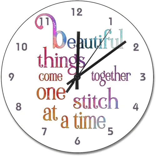 Vista 17 de Reloj de pared de guitarra acústica con aspecto de madera natural, reloj de madera rústico y elegante, 10 silenciosos, sin tictac, de cuarzo