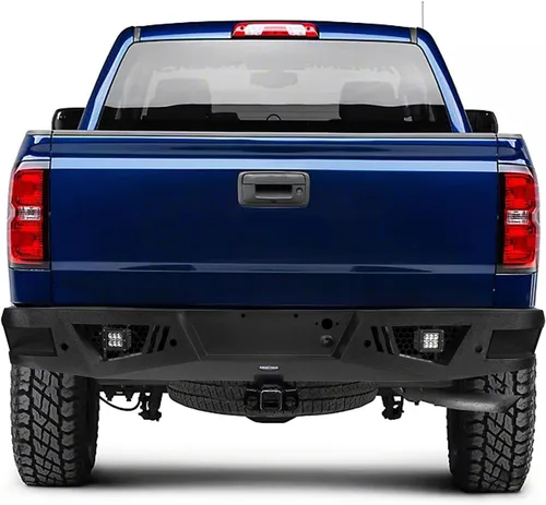 Vista 6 de Hooke Road Silverado - Kit de parachoques delantero y trasero con orificios de montaje para sensor y luces LED para camionetas Chevy Silverado 1500