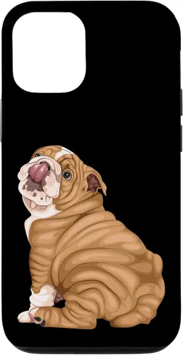 Vista 28 de Funny Puppy Art Illustration English Bulldog Owner Case para iPhone 17