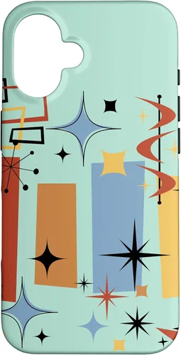 Vista 32 de Retro Mid Century Modern MCM Vibe Aesthetic Kitsch Art Case for iPhone 17