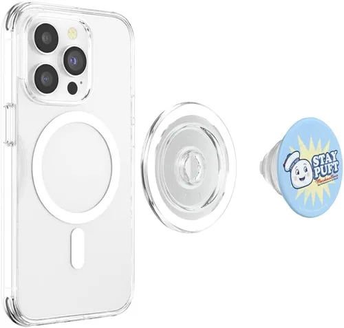 Vista 4 de Ghostbusters Póster retro de Stay Puft PopSockets MagSafe PopGrip para iPhone