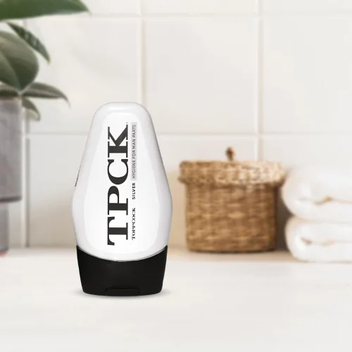 Vista 5 de Loción ToppCock Silver con neutralizador de olores para higiene de partes íntimas del hombre, 3 fl oz