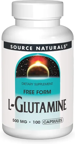 Vista 7 de Source Naturals L-glutamina, aminoácido de forma libre que apoya la energía metabólica*, 500 mg - 50 cápsulas