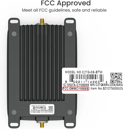 Vista 6 de HiBoost Amplificador de señal de teléfono celular para vehículos 5G 4G LTE Potenciadores para todos los operadores estadounidenses Verizon AT&T