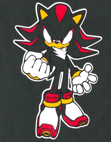 Vista 6 de SEGA Sonic the Hedgehog - Sudadera con capucha y cremallera para cosplay Sombra