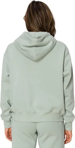 Vista 41 de Cali1850 Cloud Nine - Sudadera con capucha de forro polar para mujer, ajuste relajado, capucha de doble capa, puños y dobladillo acanalados