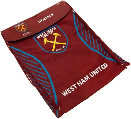 Vista 2 de West Ham United F.C. Gym Bag SV - Producto oficial, color borgoña