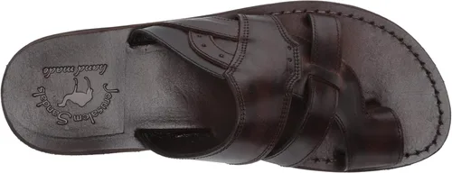 Vista 5 de Jerusalem Sandals Aron - Leather Lightweight Sandal - Black