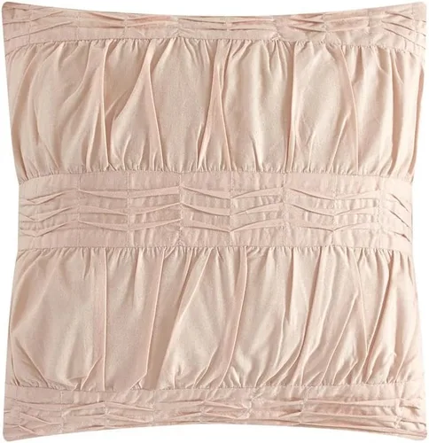Vista 4 de Chic Home Desiree - Juego de edredón Blush Bed in a Bag, tamaño Queen (5 piezas), ropa de cama de microfibra con diseño jacquard a rayas, edredón