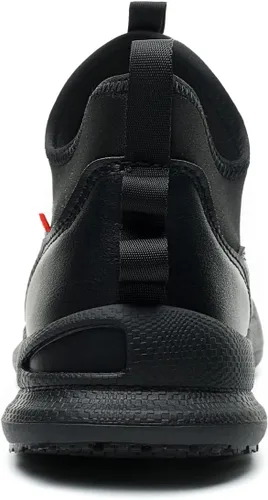 Vista 5 de Zapatos de chef para hombre, antideslizantes, a prueba de agua, botas de trabajo para hombre, zuecos cómodos, zapatos de enfermería para jardinero