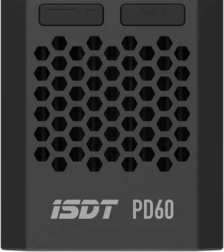 Vista 4 de ISDT PD60S XT60 Conector 60W 6A Cargador de equilibrio de batería Tipo C Entrada para batería Lipo 1-4S, vida útil, Lilon, LiHv/Pb/NiMH Batería