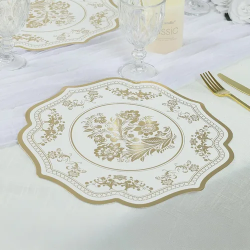 Vista 23 de Efavormart - Paquete de 50 platos redondos de bagazo biodegradables blancos de 7 pulgadas, compostables, ecológicos, desechables, aperitivos, Tipo 17
