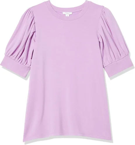 Vista 6 de Daily Ritual - Blusa de tela de toalla muy suave con mangas abullonadas