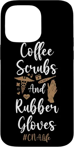 Vista 21 de iPhone 16 CNA Nurse Certified Nursing Assistant Coffee Coffee Scrubs & Case