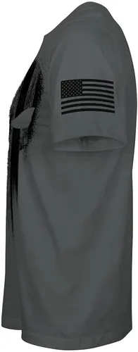 Vista 3 de Camiseta patriótica para hombre USA American Skull
