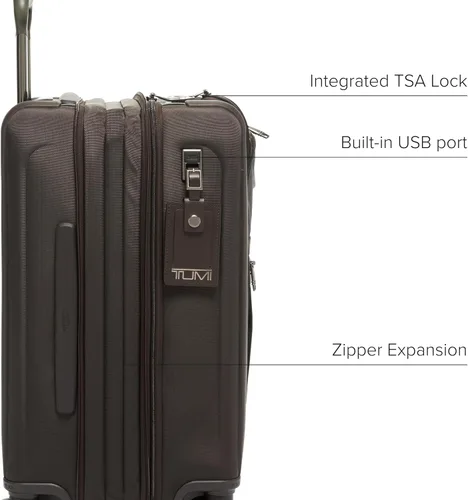 Vista 4 de TUMI - Alpha International Equipaje de mano con 4 ruedas de doble acceso - Con puerto USB integrado y bloqueo TSA integrado - Maleta con ruedas