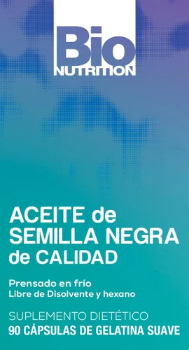 Vista 2 de Bio Nutrition Aceite de semilla negra 1000 mg 90 cápsulas blandas Nigella Sativa prensada en frío Suplemento de ácidos grasos esenciales