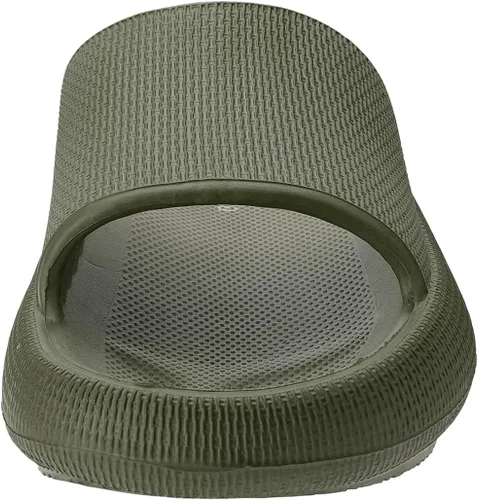 Vista 3 de Joomra - Sandalias acolchadas tipo pantuflas para mujeres y hombres antideslizantes de secado rápido sandalias para baño con suela gruesa