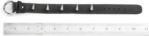 Vista 3 de MILAKOO Pulsera de piel sintética estilo punk con remaches acentuados
