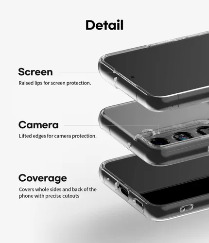 Vista 6 de GOOSPERY Cartera transparente diseñada para Galaxy S22, diseño súper delgado, fácil de usar, con capacidad para 2 tarjetas, funda protectora