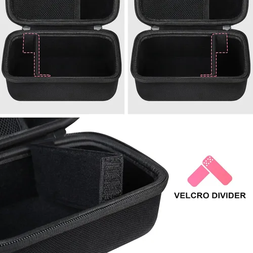 Vista 4 de BOVKE Estuche de transporte compatible con MINIBEAR Cámara Digital Instantánea Selfie Video Cámara Videocámara Bolsa de Almacenamiento con Espacio