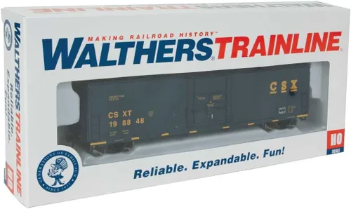 Vista 3 de Walthers Trainline Boxcar aislado listo para funcionar-CSX 931-1804 HO Scale Model Railroad - Modelo de carga