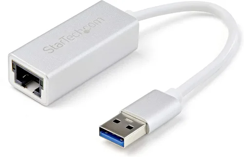 Vista 12 de StarTech adaptador de red de NIC con conexión Gigabit Ethernet y puerto USB, Negro
