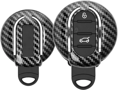 Vista 8 de kwmobile Funda para llave compatible con Mini - Carbono