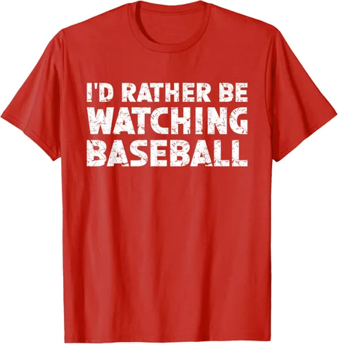 Vista 42 de Camiseta de béisbol I'd Rather Be Watching