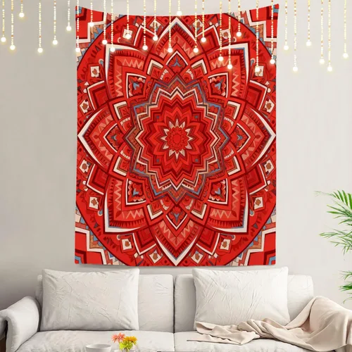 Vista 68 de Shrahala Circles Tapestry, Abstract Art With Various Circles Wall Hanging Hd Print Polyester Backdrop For Dorm Room Bedroom 30 X 40 In