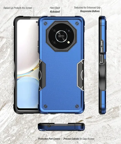 Vista 5 de Compatible con Honor X9, a prueba de golpes, híbrida resistente a los golpes, funda híbrida para parachoques híbrida de cuerpo completo, resistente