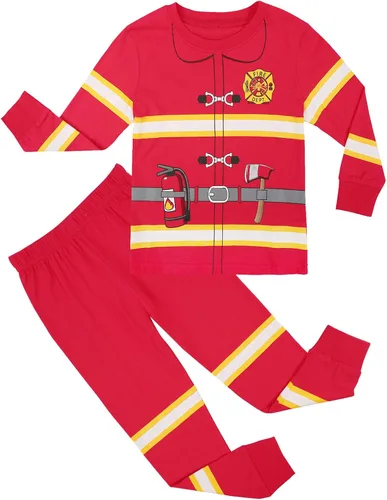 Vista 7 de Pijama pirata de A&J Design para niños pequeños Pijama azul de policía