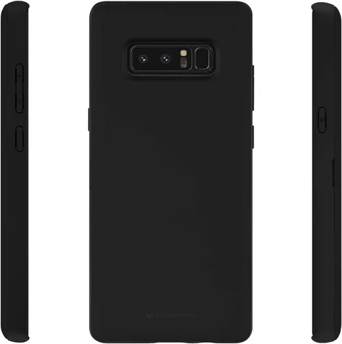 Vista 2 de GOOSPERY Funda tipo cartera para Galaxy Note 8 con tarjetero, funda protectora de doble capa para teléfono (negro)