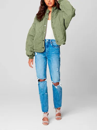 Vista 4 de BLANKNYC Womens Luxury Clothing Tencel Drop Shoulder Quilted Jacket