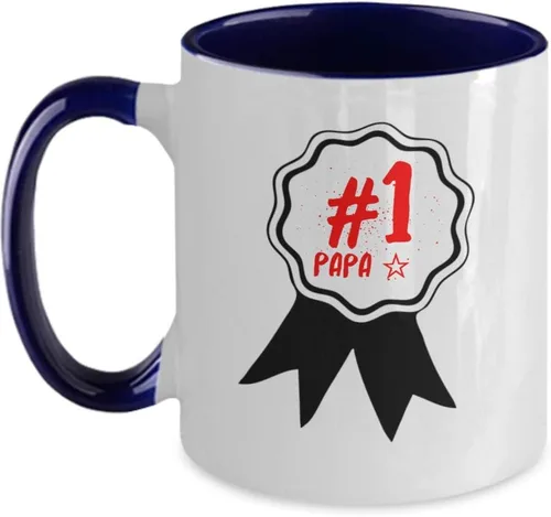 Vista 3 de Regalos de mejor papa del mundo Día del Padre Regalos para papa en su día regalo para papi, abuelos, día del padre mejor padre Taza regalo