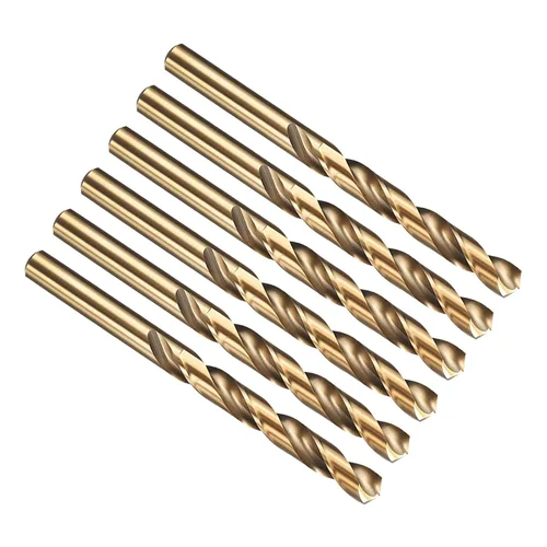 Vista 229 de PATIKIL Broca Jobber de 0.039 in, vástago recto M35 cobalto 5% acero de alta velocidad 135° acabado dorado para metal duro de acero inoxidable - 2