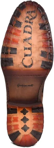 Vista 6 de Cuadra Bota para hombre en piel auténtica pitón y piel bovina con cremallera