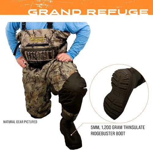 Vista 5 de FROGG TOGGS Grand Refuge 3.0 - Vadeador impermeable para hombre con forro aislante extraíble Marrón